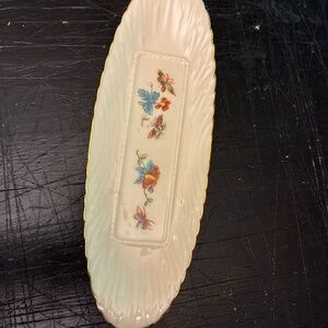 Lenox flowered Butter Tray